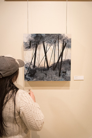 Erica Quartiermeister presents her prints in the Spori