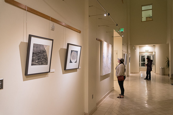 Erica Quartiermeister presents her prints in the Spori
