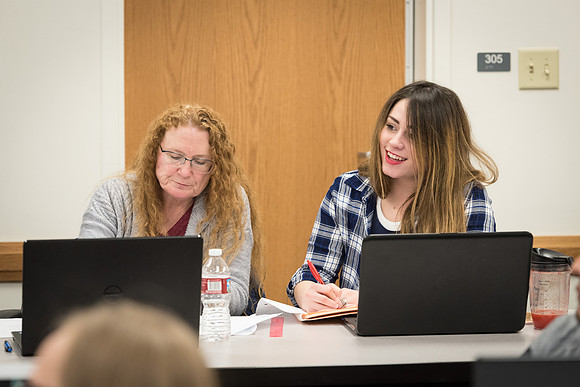 Students in the Pathway Program meet together on Thursday night