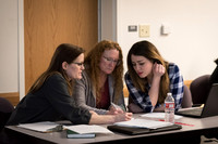 Students in the Pathway Program meet together on Thursday night