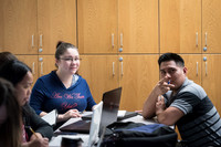 Students in the Pathway Program meet together on Thursday night