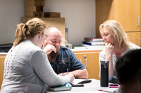 Students in the Pathway Program meet together on Thursday night