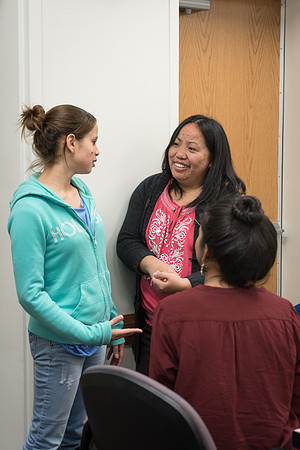 Students in the Pathway Program meet together on Thursday night