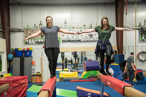 Students in the Rexburg YSA 20th Ward enjoyed a Closing Social at the Madison Gymnastics Center and Rock Climbing Wall.