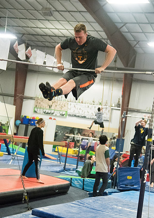 Students in the Rexburg YSA 20th Ward enjoyed a Closing Social at the Madison Gymnastics Center and Rock Climbing Wall.