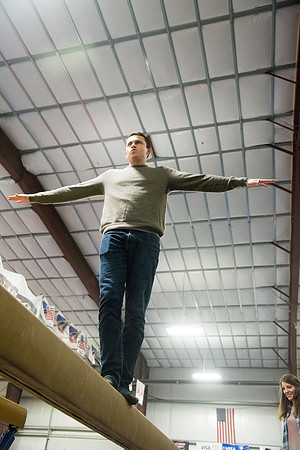 Students in the Rexburg YSA 20th Ward enjoyed a Closing Social at the Madison Gymnastics Center and Rock Climbing Wall.