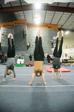 Students in the Rexburg YSA 20th Ward enjoyed a Closing Social at the Madison Gymnastics Center and Rock Climbing Wall.