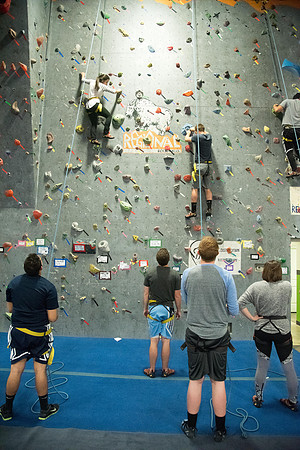 Students in the Rexburg YSA 20th Ward enjoyed a Closing Social at the Madison Gymnastics Center and Rock Climbing Wall.