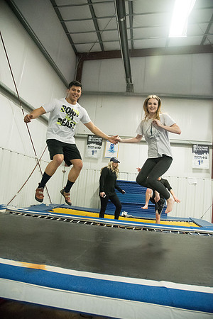Students in the Rexburg YSA 20th Ward enjoyed a Closing Social at the Madison Gymnastics Center and Rock Climbing Wall.