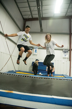 Students in the Rexburg YSA 20th Ward enjoyed a Closing Social at the Madison Gymnastics Center and Rock Climbing Wall.