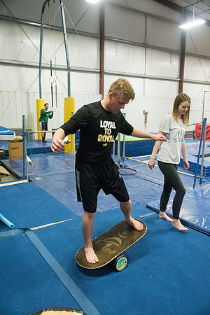 Students in the Rexburg YSA 20th Ward enjoyed a Closing Social at the Madison Gymnastics Center and Rock Climbing Wall.