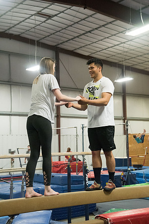 Students in the Rexburg YSA 20th Ward enjoyed a Closing Social at the Madison Gymnastics Center and Rock Climbing Wall.