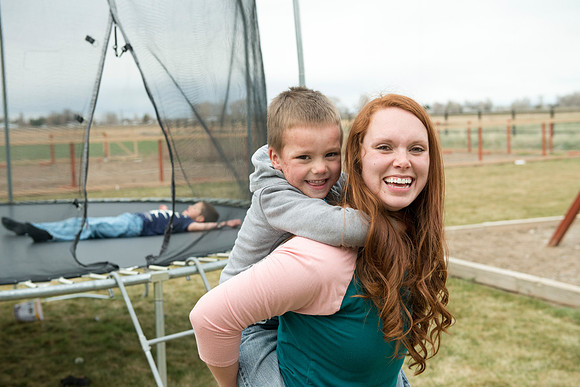 Pathway student Elizabeth Cameron and her family. March 2017