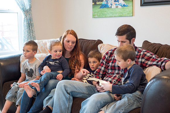 Pathway student Elizabeth Cameron and her family. March 2017