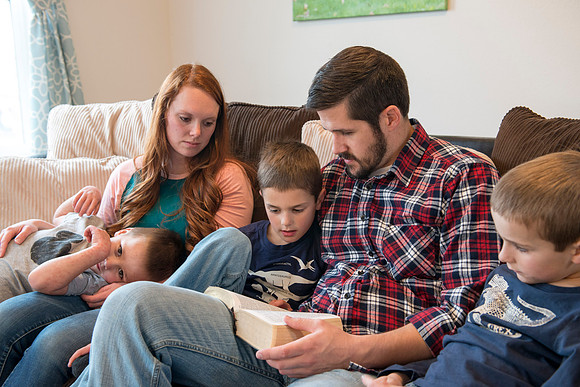 Pathway student Elizabeth Cameron and her family. March 2017