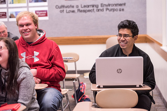 Pathway classes meet once a week on campus and students work effectively to apply the learning model.