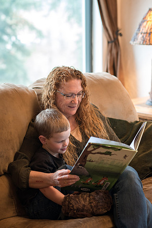 Over 30, Pathway student Karen Peacock, with her grand children.