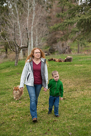 Over 30, Pathway student Karen Peacock, with her grand children.