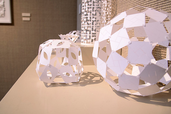 An art exhibit in the Spori building's art gallery.
