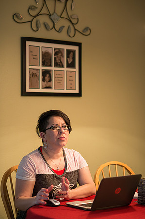 Pathway student, Marcela Avila in her home.