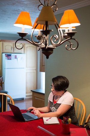 Pathway student, Marcela Avila in her home.