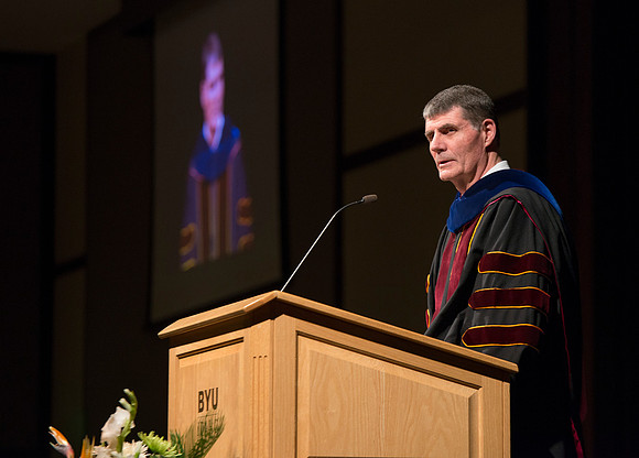 College of Language and Letters Convocation in the Manwaring Center Ballroom. Welcome: Eric Walz, College Dean