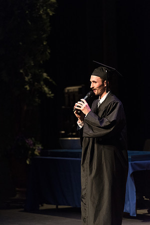 Performing and Visual Arts Convocation Ceremony in the Snow Drama Theatre.