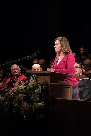 Performing and Visual Arts Convocation Ceremony in the Snow Drama Theatre.