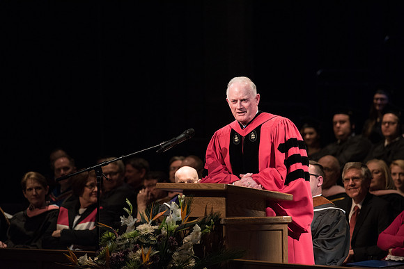 Performing and Visual Arts Convocation Ceremony in the Snow Drama Theatre.