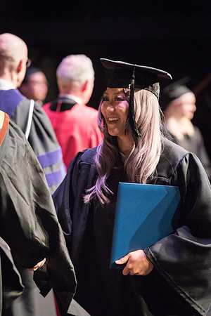 Performing and Visual Arts Convocation Ceremony in the Snow Drama Theatre.