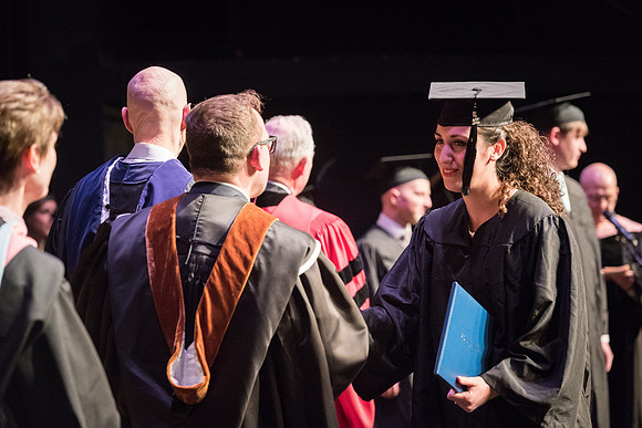Performing and Visual Arts Convocation Ceremony in the Snow Drama Theatre.