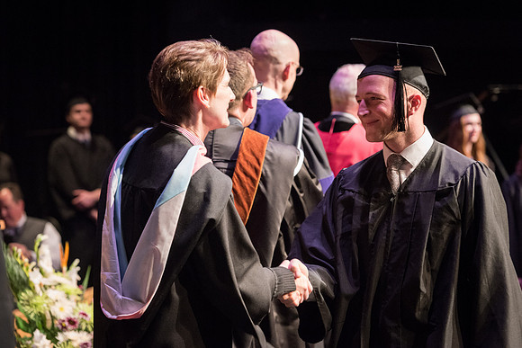 Performing and Visual Arts Convocation Ceremony in the Snow Drama Theatre.
