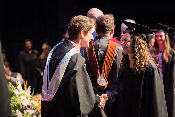 Performing and Visual Arts Convocation Ceremony in the Snow Drama Theatre.