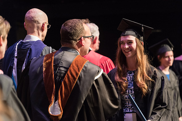 Performing and Visual Arts Convocation Ceremony in the Snow Drama Theatre.