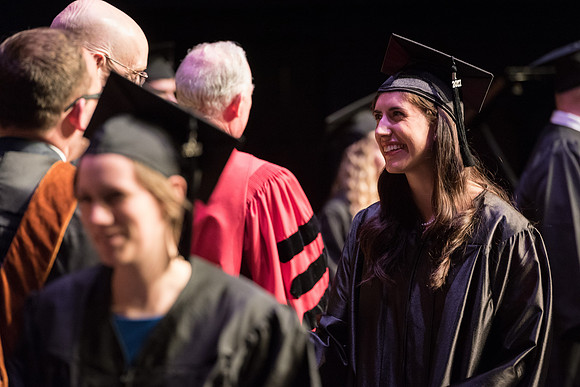 Performing and Visual Arts Convocation Ceremony in the Snow Drama Theatre.