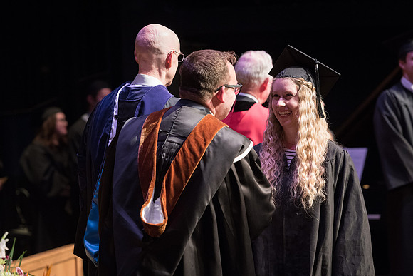 Performing and Visual Arts Convocation Ceremony in the Snow Drama Theatre.