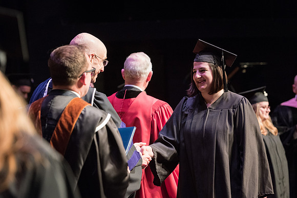 Performing and Visual Arts Convocation Ceremony in the Snow Drama Theatre.