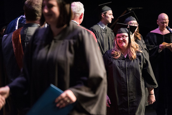 Performing and Visual Arts Convocation Ceremony in the Snow Drama Theatre.