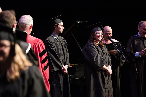 Performing and Visual Arts Convocation Ceremony in the Snow Drama Theatre.