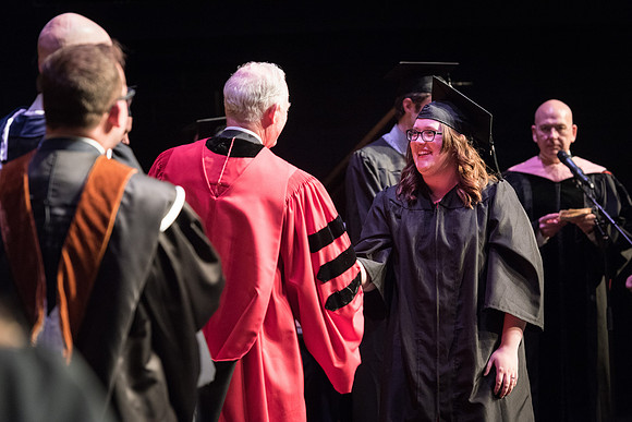 Performing and Visual Arts Convocation Ceremony in the Snow Drama Theatre.