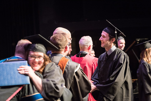 Performing and Visual Arts Convocation Ceremony in the Snow Drama Theatre.