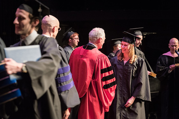 Performing and Visual Arts Convocation Ceremony in the Snow Drama Theatre.