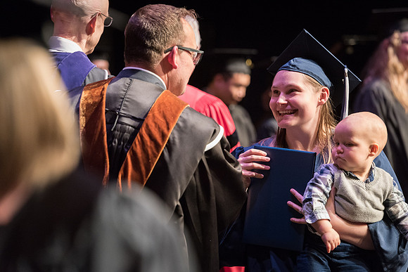Performing and Visual Arts Convocation Ceremony in the Snow Drama Theatre.