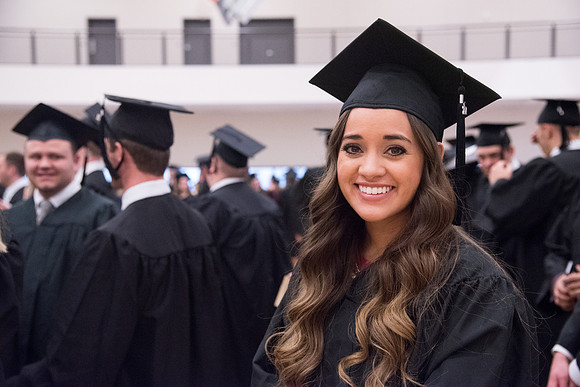 Graduation for the Winter 2017 semester at BYU-Idaho
