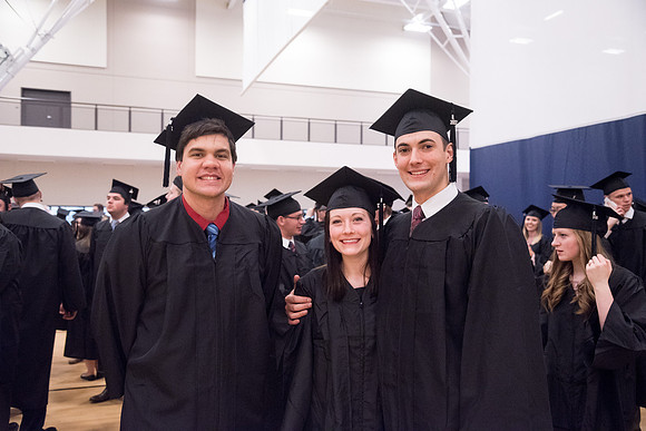 Graduation for the Winter 2017 semester at BYU-Idaho