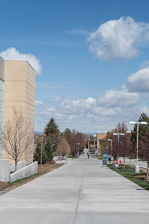 Sidewalk from Snow Building to BYU-Idaho Center.