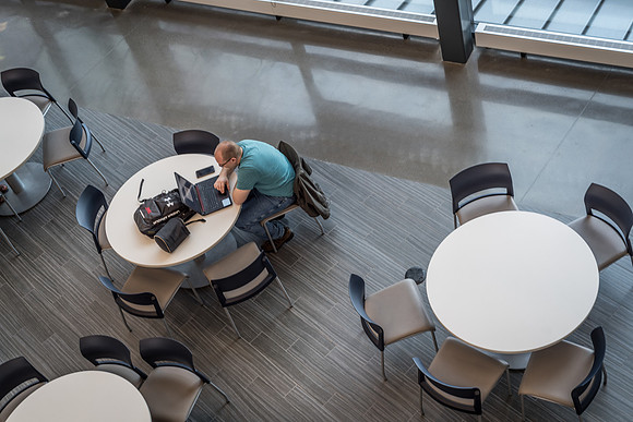 Studying in the Science and Technology Center. 2017