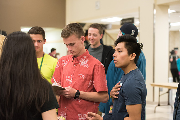 Students participate in I-Night with their Get Connected group.