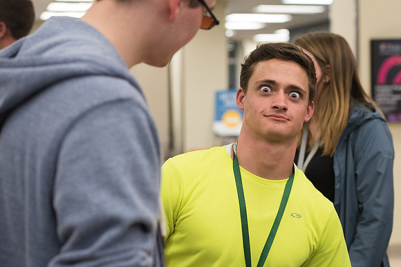 Students participate in I-Night with their Get Connected group.