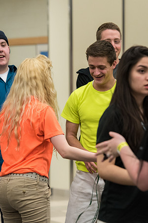 Students participate in I-Night with their Get Connected group.